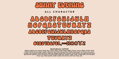Sunny Evening Font Poster 8