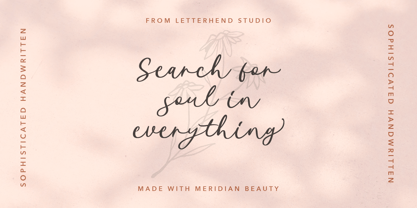 Meridian Beauty Font Poster 6