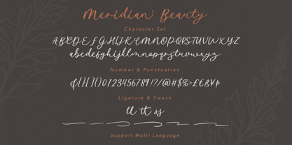 Meridian Beauty Font Poster 5