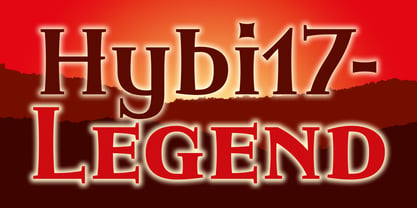 Hybi17 Legend Font Poster 1