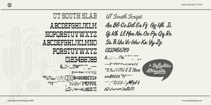 UT South Drink Font Duo Font Poster 2