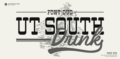 UT South Drink Font Duo Font Poster 1