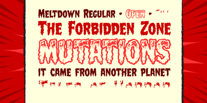 Meltdown Font Poster 2