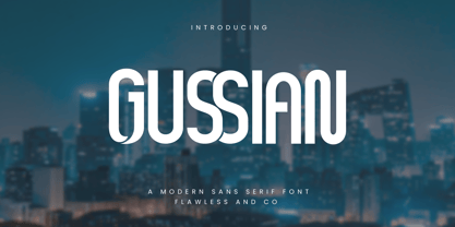 Gussian Font Poster 1