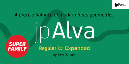 JP Alva Expanded Font Poster 1