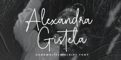 Alexandra Gistela Font Poster 1