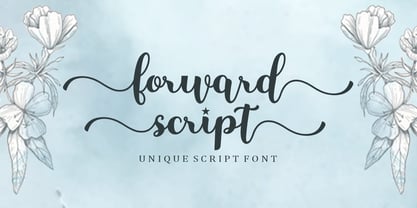 Forward Script Font Poster 1
