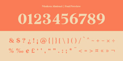 Modern Abstract Font Poster 14
