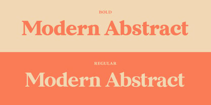 Modern Abstract Font Poster 12