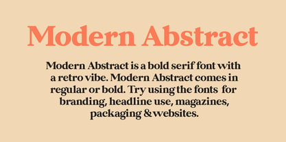 Modern Abstract Font Poster 3