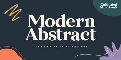 Modern Abstract Font Poster 1