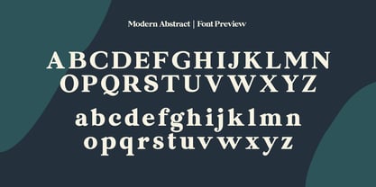 Modern Abstract Font Poster 13