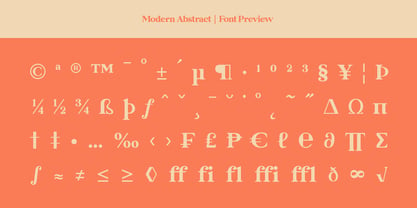 Modern Abstract Font Poster 15
