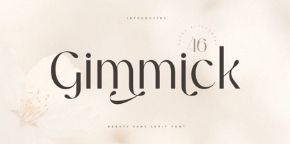 Gimmick Style Font Poster 1