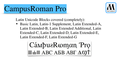 CampusRoman Pro Font Poster 4