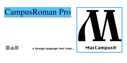 CampusRoman Pro Font Poster 7