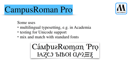 CampusRoman Pro Font Poster 6