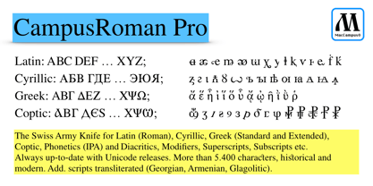 CampusRoman Pro Font Poster 1