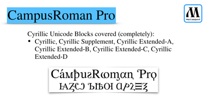 CampusRoman Pro Font Poster 5