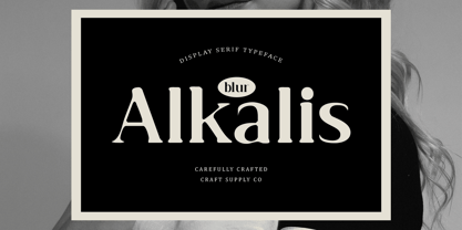 Alkalis Blur Font Poster 1