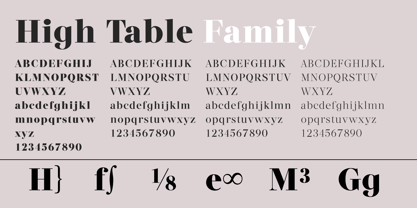 High Table Font Poster 15