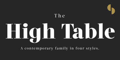 High Table Font Poster 1