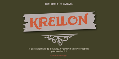 Krellon Font Poster 15