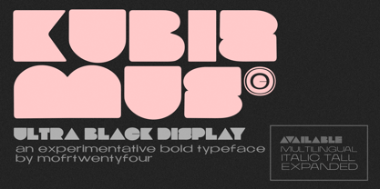 Kubizmus Font Poster 1