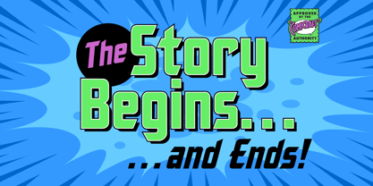 The Story Begins & Ends Font Poster 1