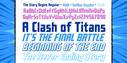 The Story Begins & Ends Font Poster 2