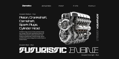 Actuatech Font Poster 6