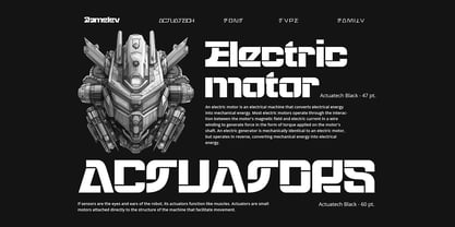 Actuatech Font Poster 4