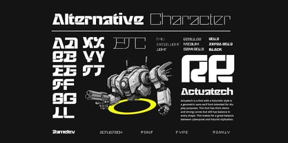 Actuatech Font Poster 5