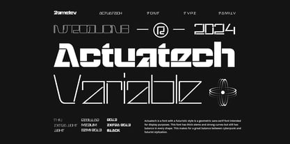 Actuatech Font Poster 1