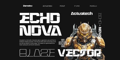 Actuatech Font Poster 3