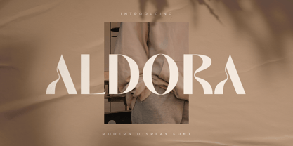 Aldora Style Font Poster 1