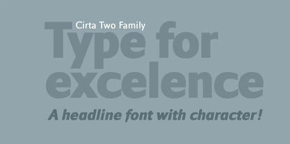 Cirta Two Font Poster 3