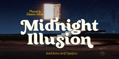 Midnight Illusion Font Poster 12