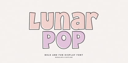 Lunar Pop Font Poster 1