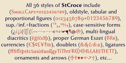 St Croce Pro Font Poster 3