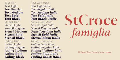St Croce Pro Font Poster 6