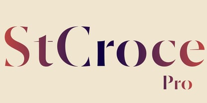 St Croce Pro Font Poster 1