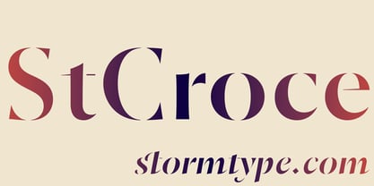 St Croce Pro Font Poster 1