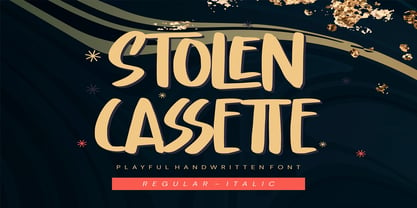 Stolen Cassette Font Poster 1