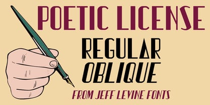 Poetic License JNL Font Poster 1