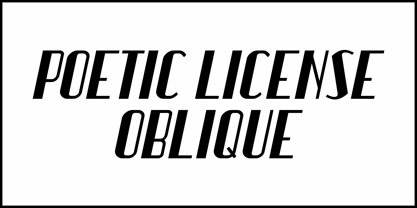 Poetic License JNL Font Poster 4