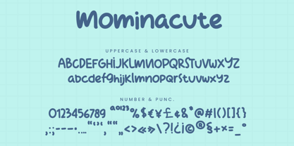 Mominacute Font Poster 2