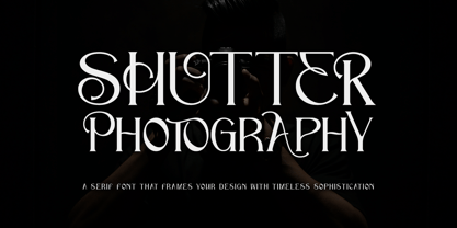 Shutter Photography Font Poster 1