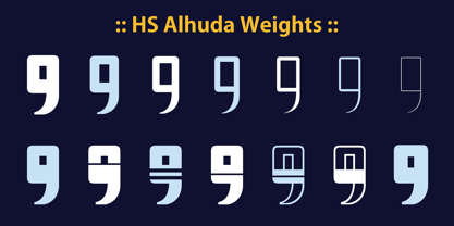 HS Alhuda Font Poster 1