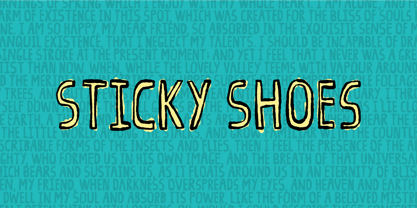Sticky Shoes Font Poster 1